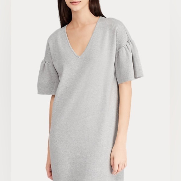 Ralph Lauren grey knit dress - Picture 3 of 9